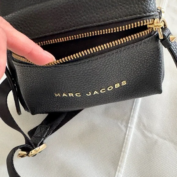 Marc Jacobs Black and Gold Mini Backpack - Picture 4 of 11